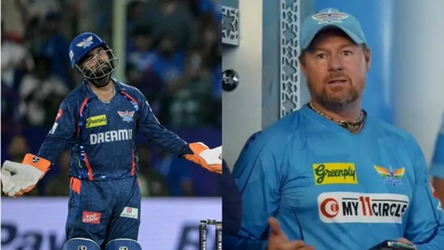 LSG Coach Disagrees with Rishabh Pant on Delhi Capitals' Victory-"We Didn't Score Enough Runs"