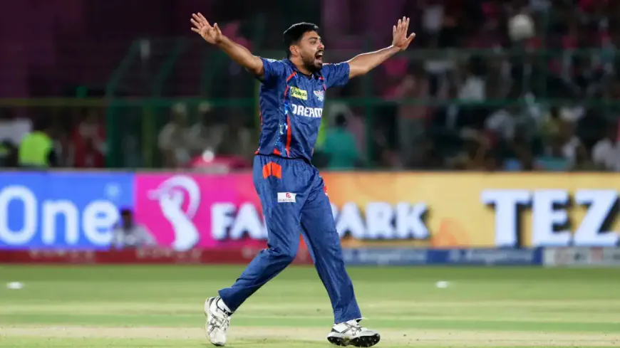 Avesh Khan Stands Tall as Lucknow Super Giants Defeat Rajasthan Royals in Edge-of-the-Seat IPL 2025 Match