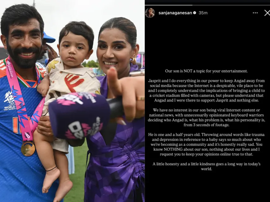 Sanjana Ganesan Calls Out Social Media Trolls Who Criticize Her Son