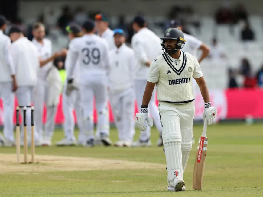 India Gives England a Stiff Target After Late Collapse in Batting on Day 4