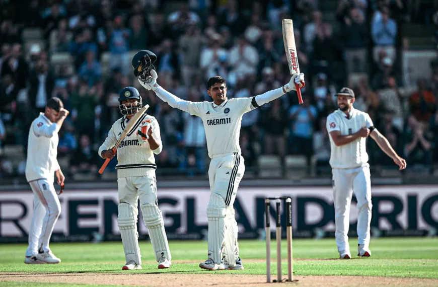 Shubman Gill's gritty century takes India to solid start in second test against England