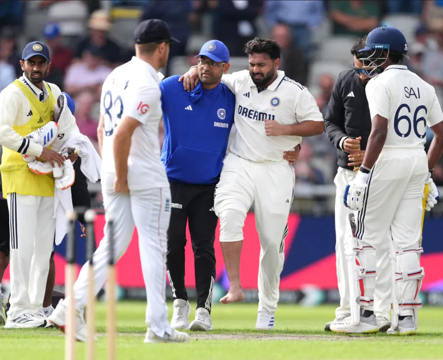 Rishabh Pant Injured Mid-Innings as India Are Hit with New Fitness Issues on First Day