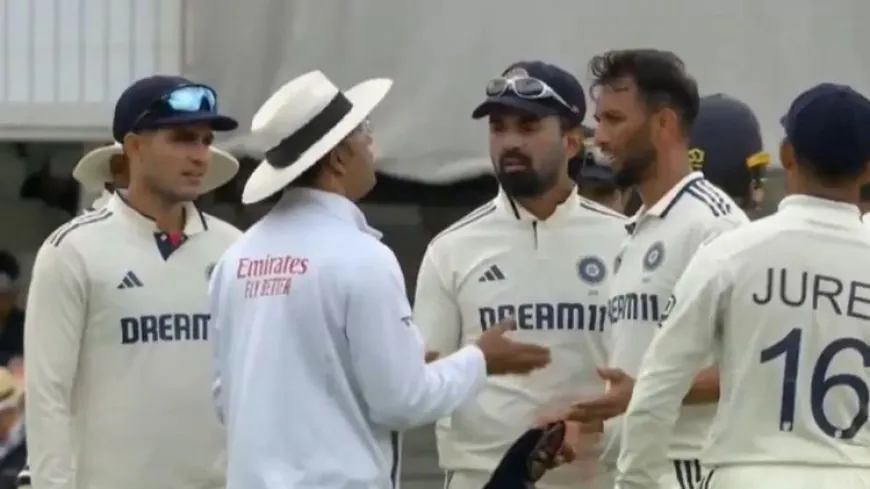 Tense Moments at The Oval-KL Rahul and Umpire Dharmasena in Heated Exchange During Fifth Test